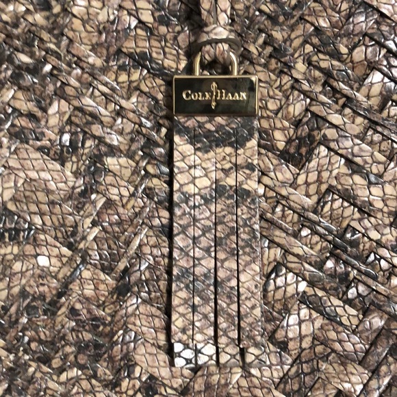 Cole Haan large faux snakeskin cross body - Picture 2 of 7